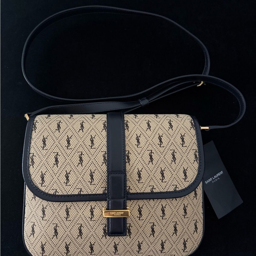 Brand new Saint Laurent Beige and Black Crossbody Bag